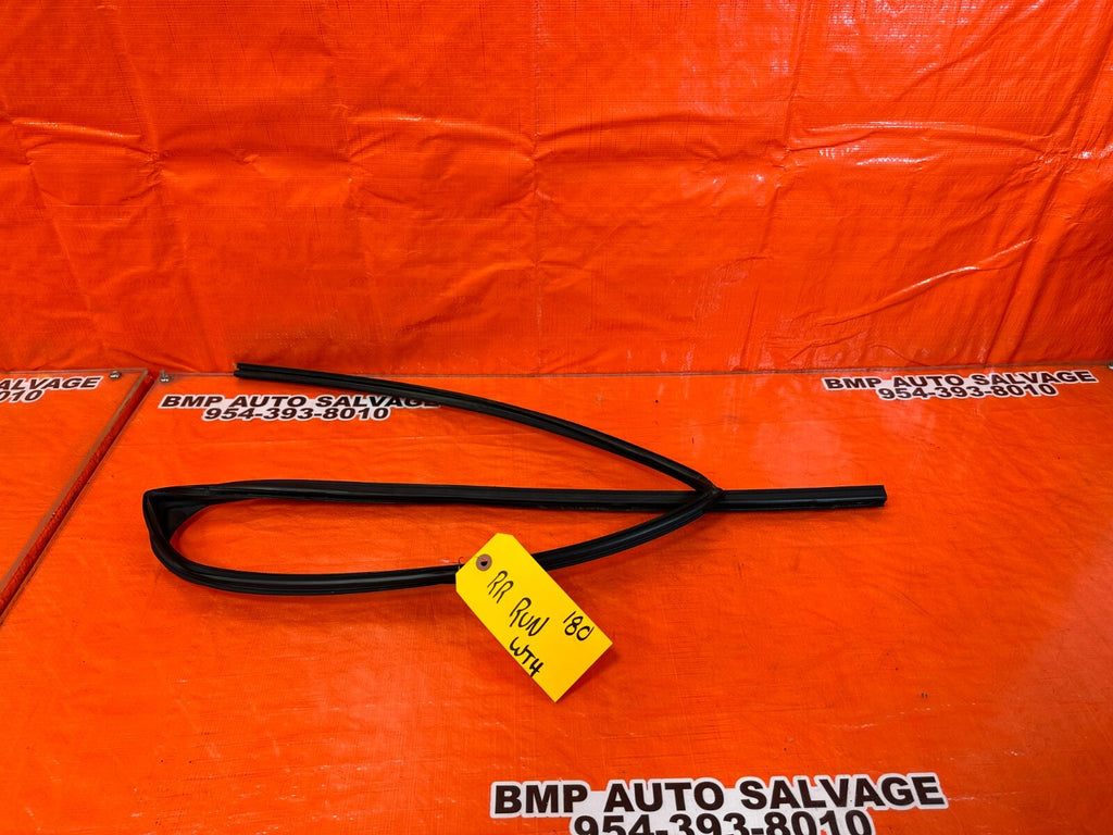 15 21 SUBARU WRX & STI PASSENGER RIGHT REAR WINDOW GLASS RUN CHANNEL   OEM #1800