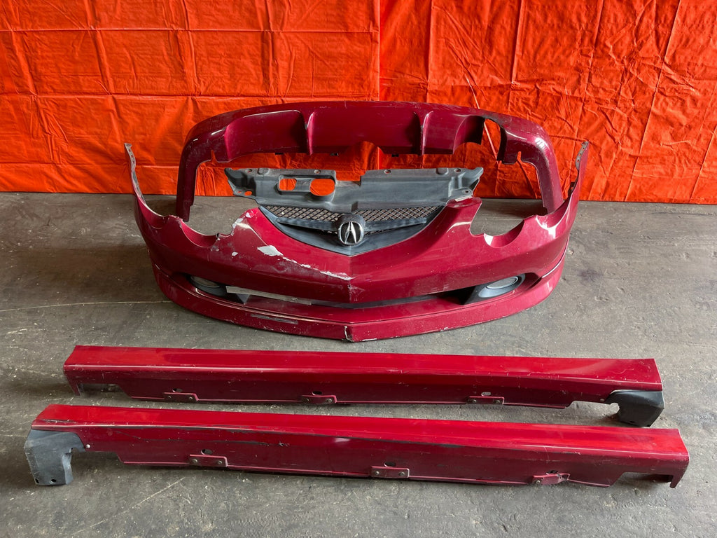 02 04 ACURA RSX A SPEC LIP KIT   COMPLETE FRONT REAR LIP SIDE SKIRTS OEM FOG DC50