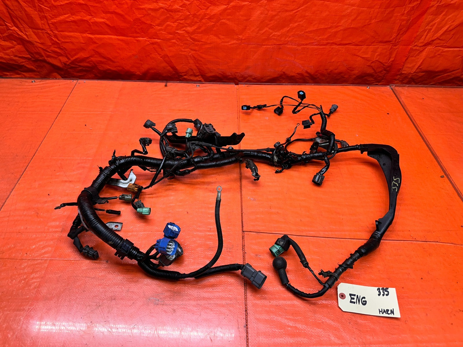 97 01 HONDA PRELUDE 2.2L H22A MT MANUAL ENGINE MOTOR WIRE WIRING HARNESS #3350