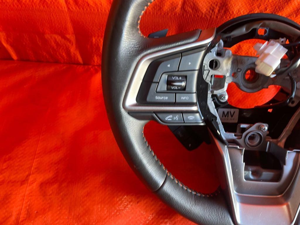2021 SUBARU CROSSTREK STEERING WHEEL W/ ORANGE STITCHING   PREMIUM MODEL OEM #726