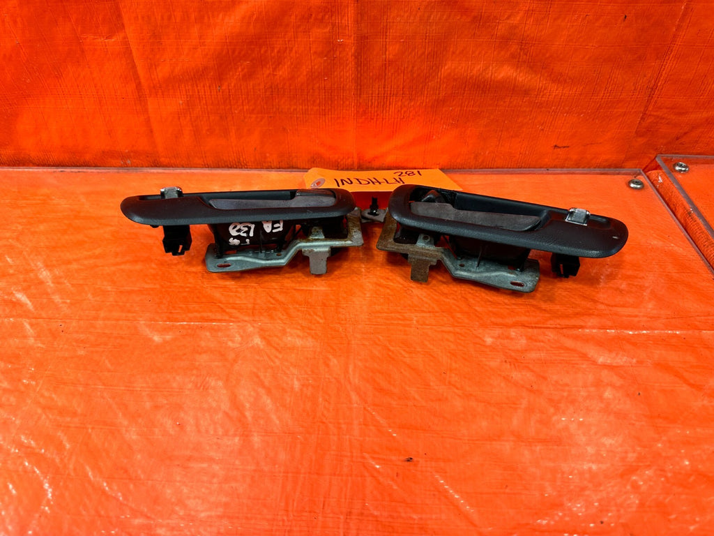 94 01 ACURA INTEGRA 2D LEFT RIGHT INTERIOR DOOR HANDLES W/ TRIM & LOCK SWITCH 811