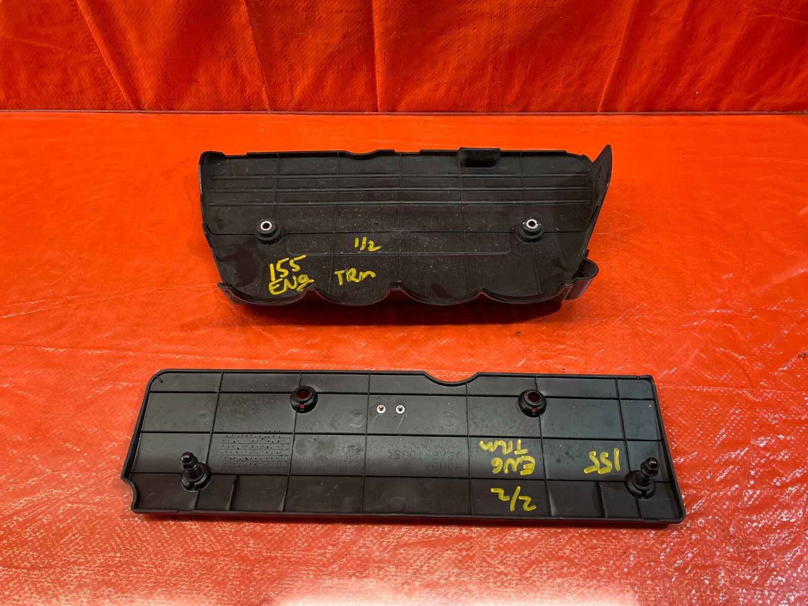 2010 ACURA CSX iTECH INTAKE MANIFOLD & COIL PACK SPARK PLUG COVER TRIM OEM #15512