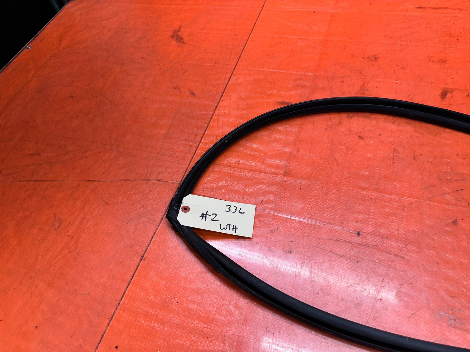 97 01 HONDA PRELUDE 2.2L DRIVER LEFT DOOR WINDOW UPPER WEATHER STRIP OEM #33611