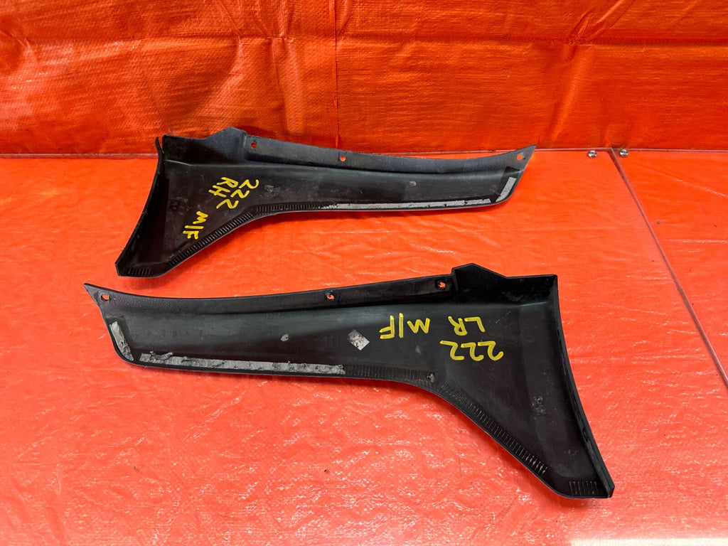 14 16 INFINITI Q50   REAR BUMPER   MUD FLAPS SPLASH GUARDS   LEFT RIGHT OEM #22211
