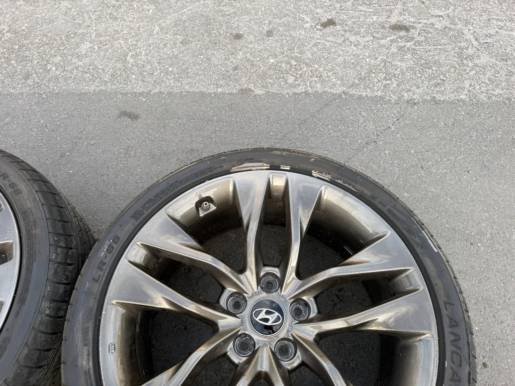 13 16 HYUNDAI GENESIS COUPE   19 INCH R SPEC WHEELS W TIRES   FRONT REAR OEM 29913