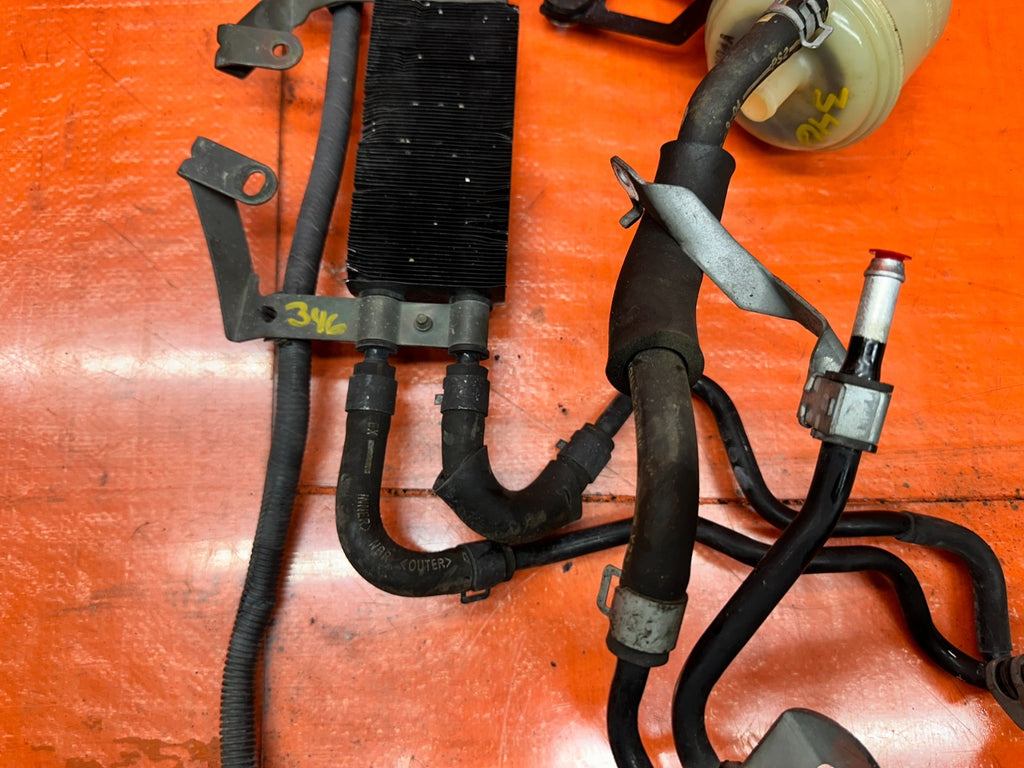 03-08 NISSAN 350Z POWER STEERING LINES TO RACK COMPLETE & COOLER TOO OEM #3468