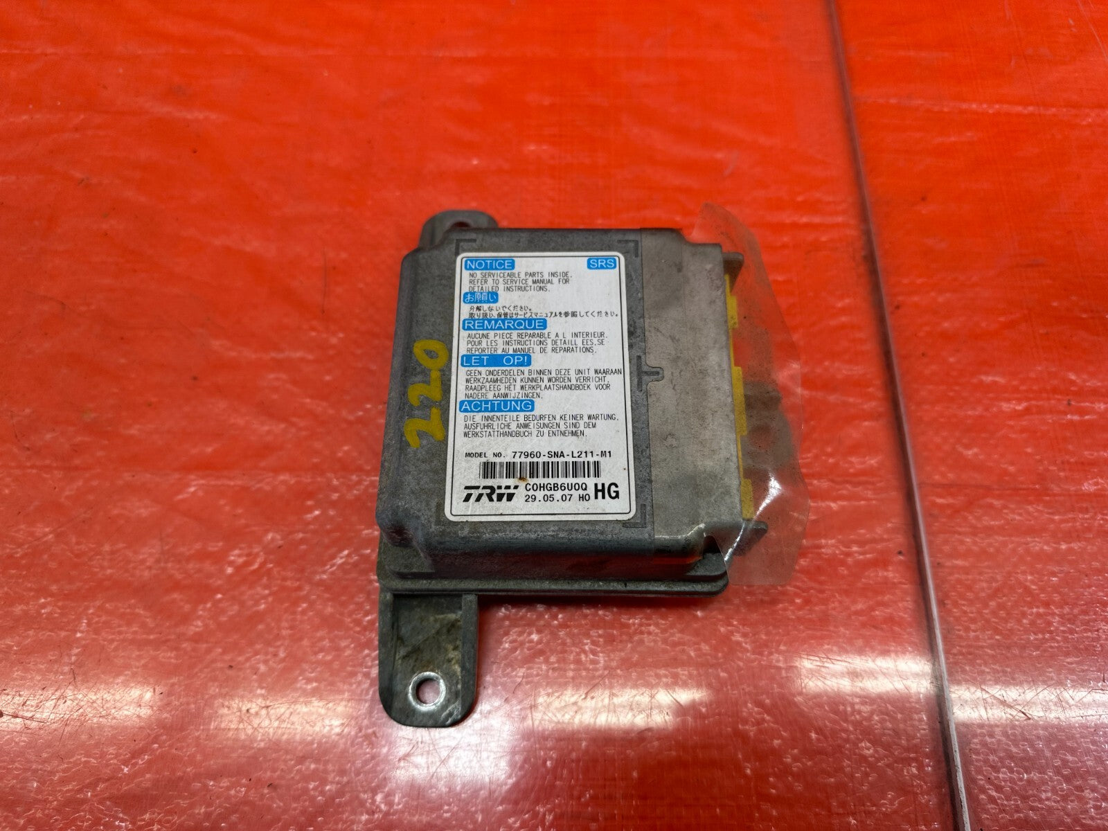 07 11 HONDA CIVIC SI SEDAN   CONTROL MODULE   77960 SNA L21   OEM FACTORY OE 2200