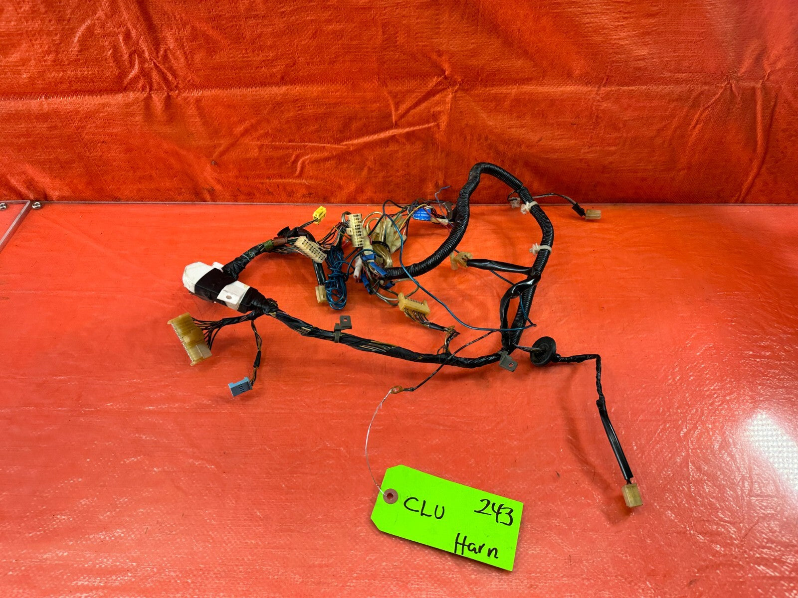 1989 89 HONDA CRX DX MANUAL INSTRUMENT GAUGE CLUSTER WIRING HARNESS WIRE LOOM 430