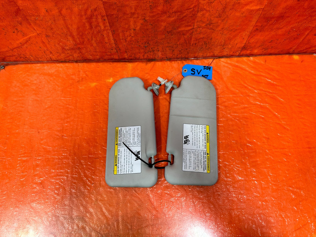09 15 INFINITI G37 CONVERTIBLE   LEFT AND RIGHT SUN VISORS PAIR SET OEM #3290