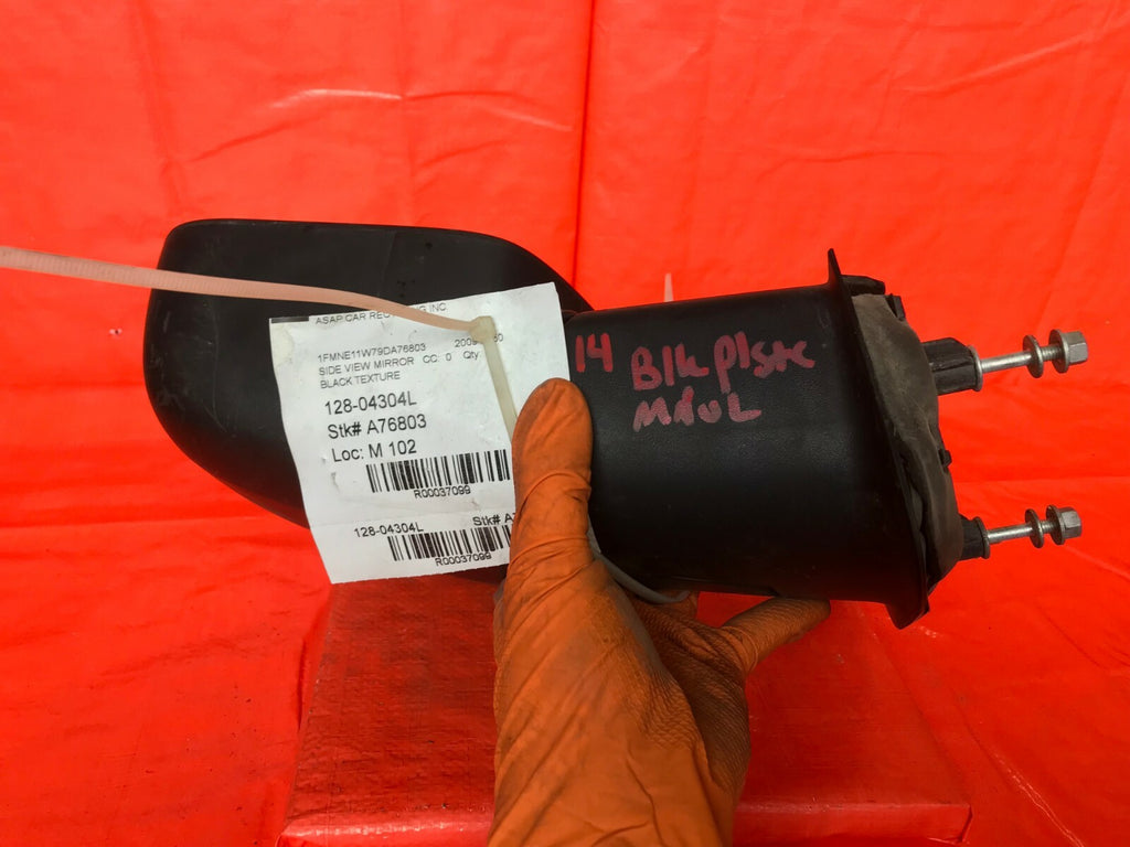 OEM 2007 2008 2009 FORD E 150 DRIVER LEFT SIDE VIEW MIRROR   MANUAL   BLACK9