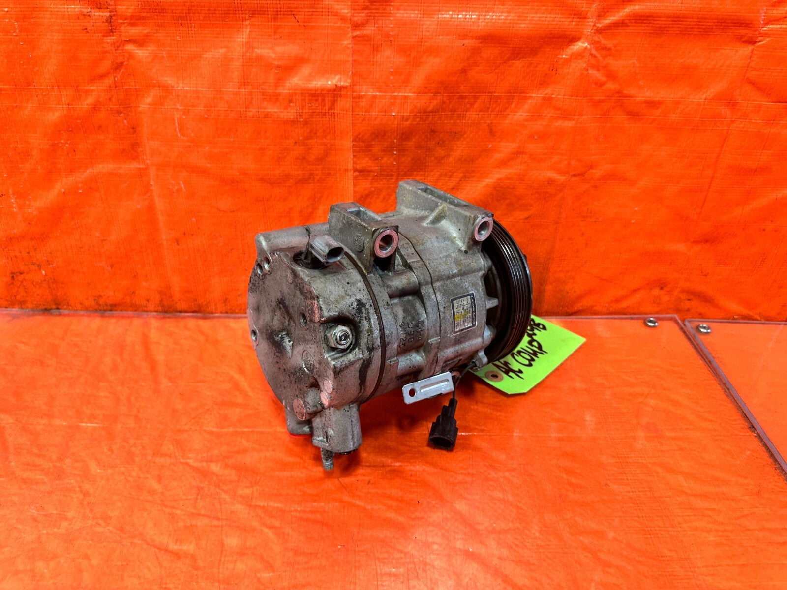03 07 INFINITI G35 COUPE   VQ35DE HVAC AIR CONDITIONG AC COMPRESSOR PUMP OEM 2982