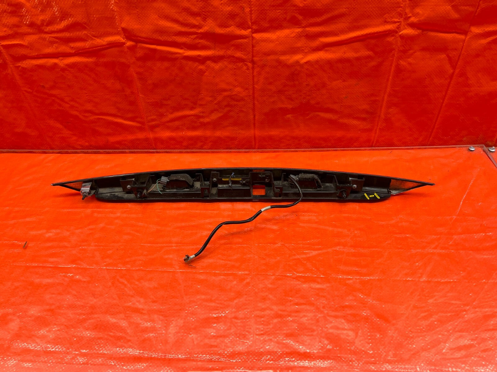 14 17 INFINITI Q50   REAR TRUNK SPOILER FINISH TRIM MOLDING W/O CAMERA OEM #1058