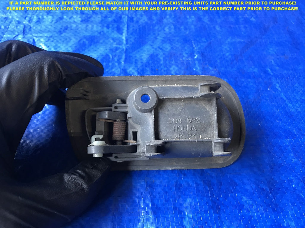 OEM 1996 1998 HONDA CIVIC SEDAN PASSENGER RIGHT REAR INTERIOR DOOR HANDLE   1