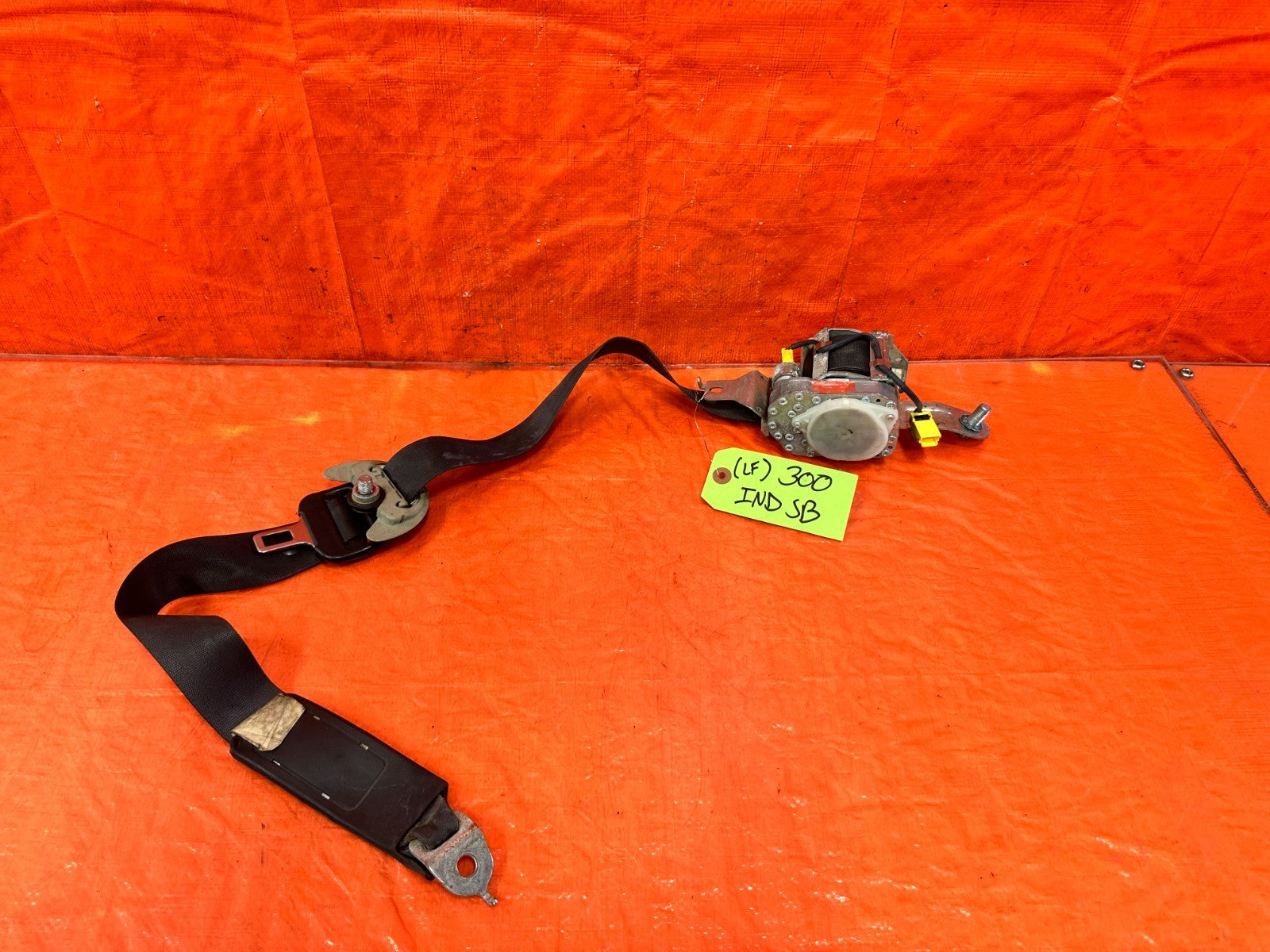 07 11 HONDA CIVIC SI SEDAN   DRIVER LEFT FRONT SEAT BELT   BLACK COLOR   OEM 3030