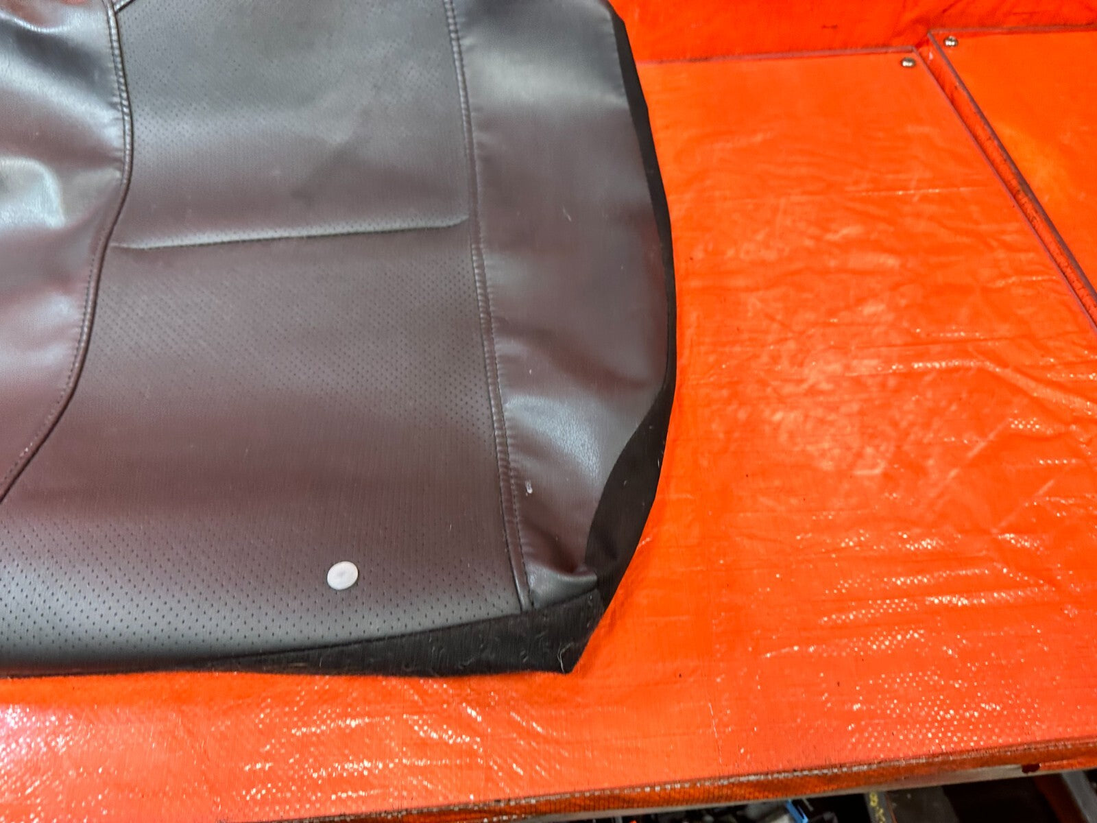 02 04 ACURA RSX   LEATHER LEFT REAR UPPER SEAT COVER SKIN LEATHER WRAP OEM #2711