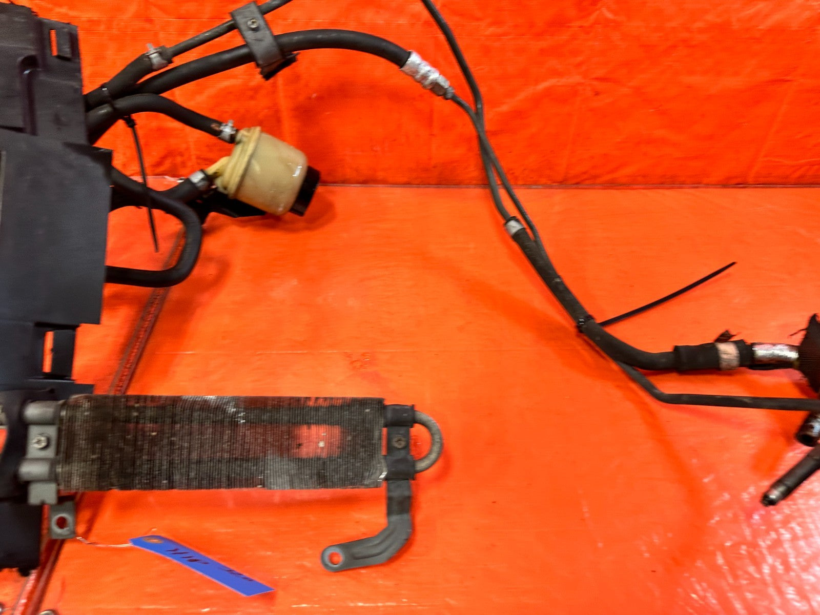 08 15 INFINITI G37 Q60 COUPE ALL POWER STEERING LINES W/ COOLER & PRESSURE LINE17