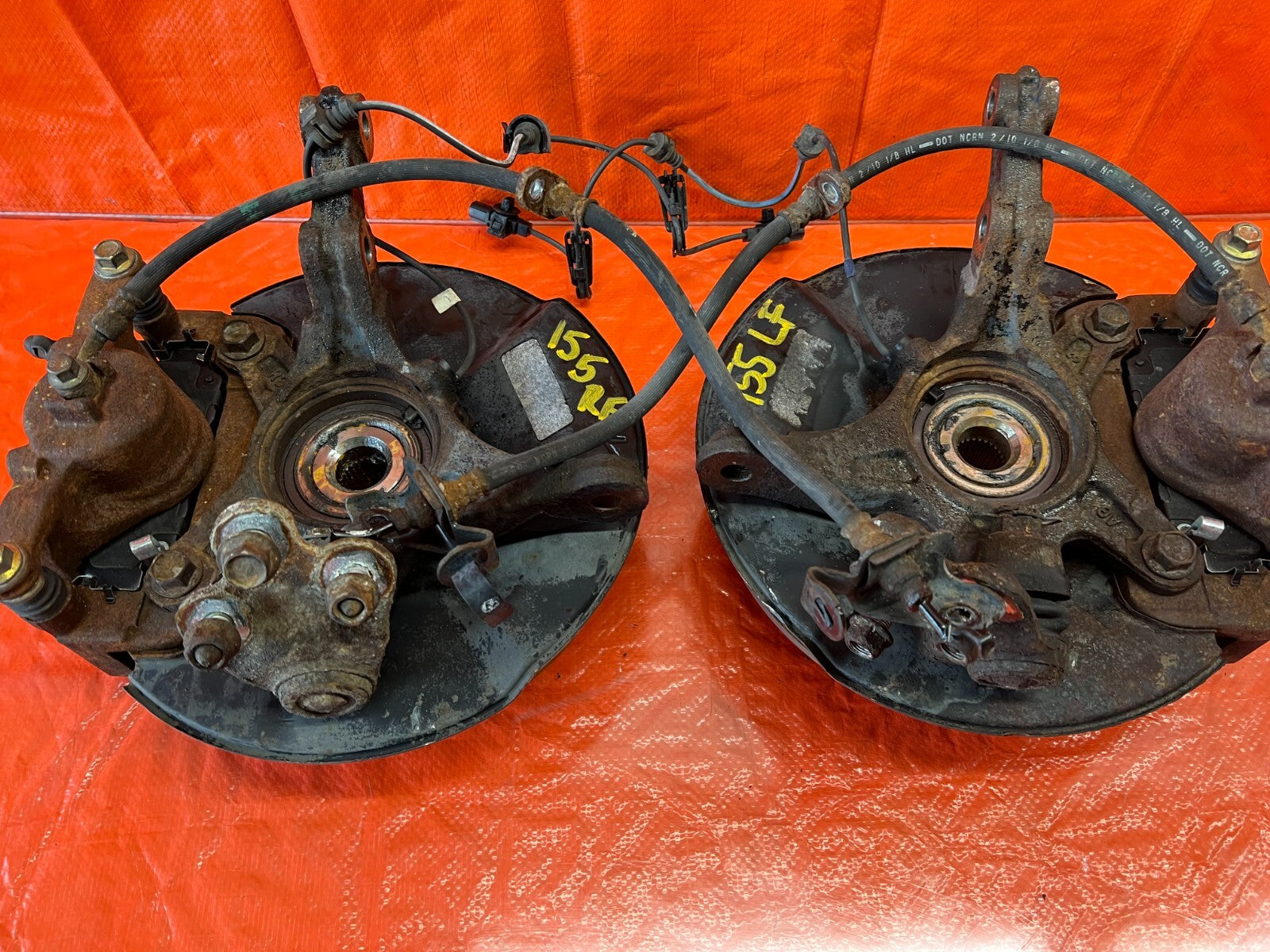 06 11 HONDA CIVIC   CSX FRONT SPINDLE CONVERSION   32MM HUBS W/ SI CALIPERS OEM11