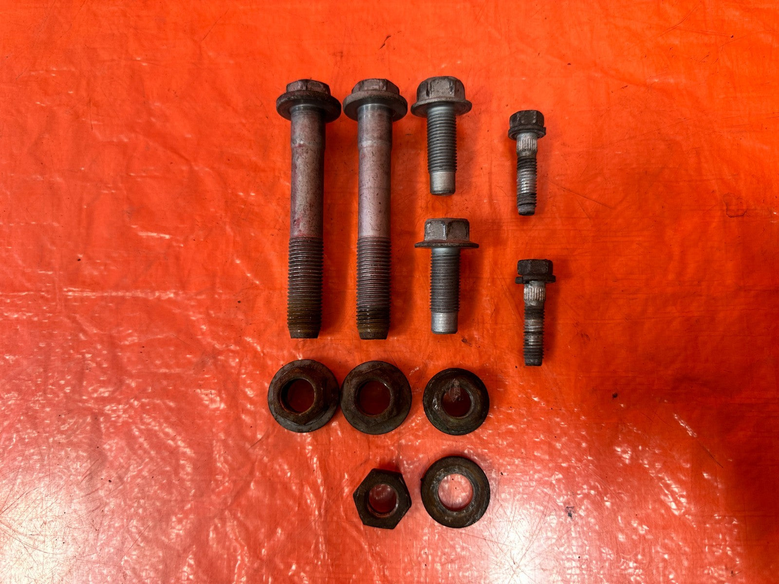 08 15 INFINITI G37 Q60 POWER STEERING RACK MOUNTING BOLTS NUTS HARDWARE OEM #3282