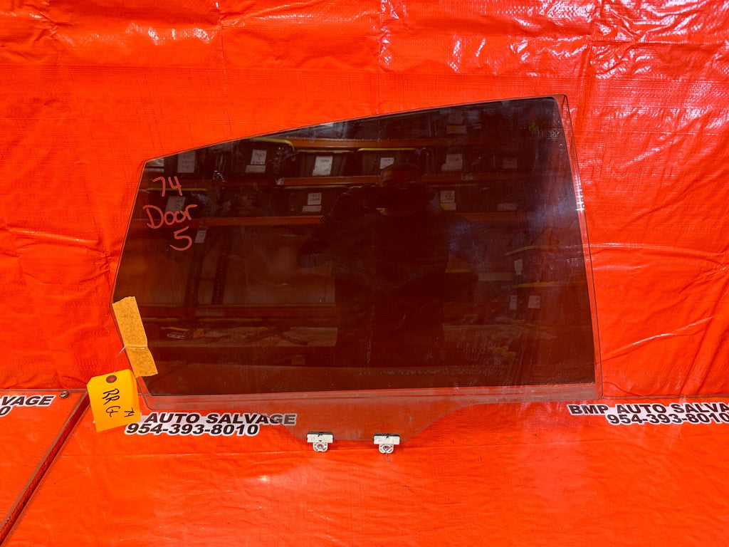 2012 SUBARU WRX STI SEDAN   PASSENGER RIGHT REAR DOOR GLASS WINDOW   OEM #740