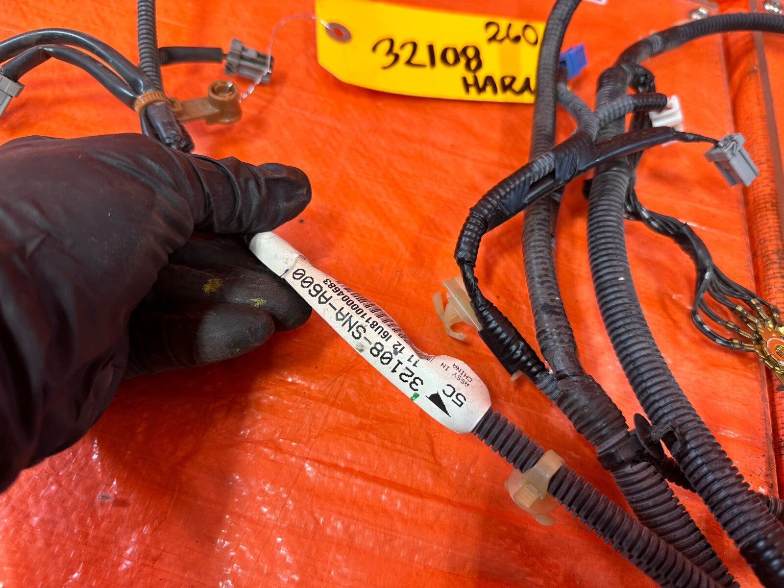 08 11 HONDA CIVIC EX L   REAR / TAIL LIGHT LAMP WIRING HARNESS WIRE LOOM OEM 2609