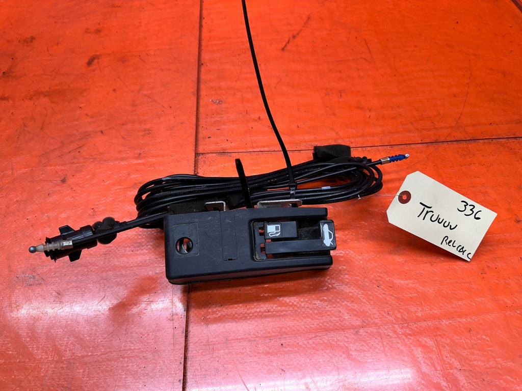 97 01 HONDA PRELUDE 2.2L GAS TRUNK FUEL DOOR PULL RELEASE CABLE LEVER OEM #3360