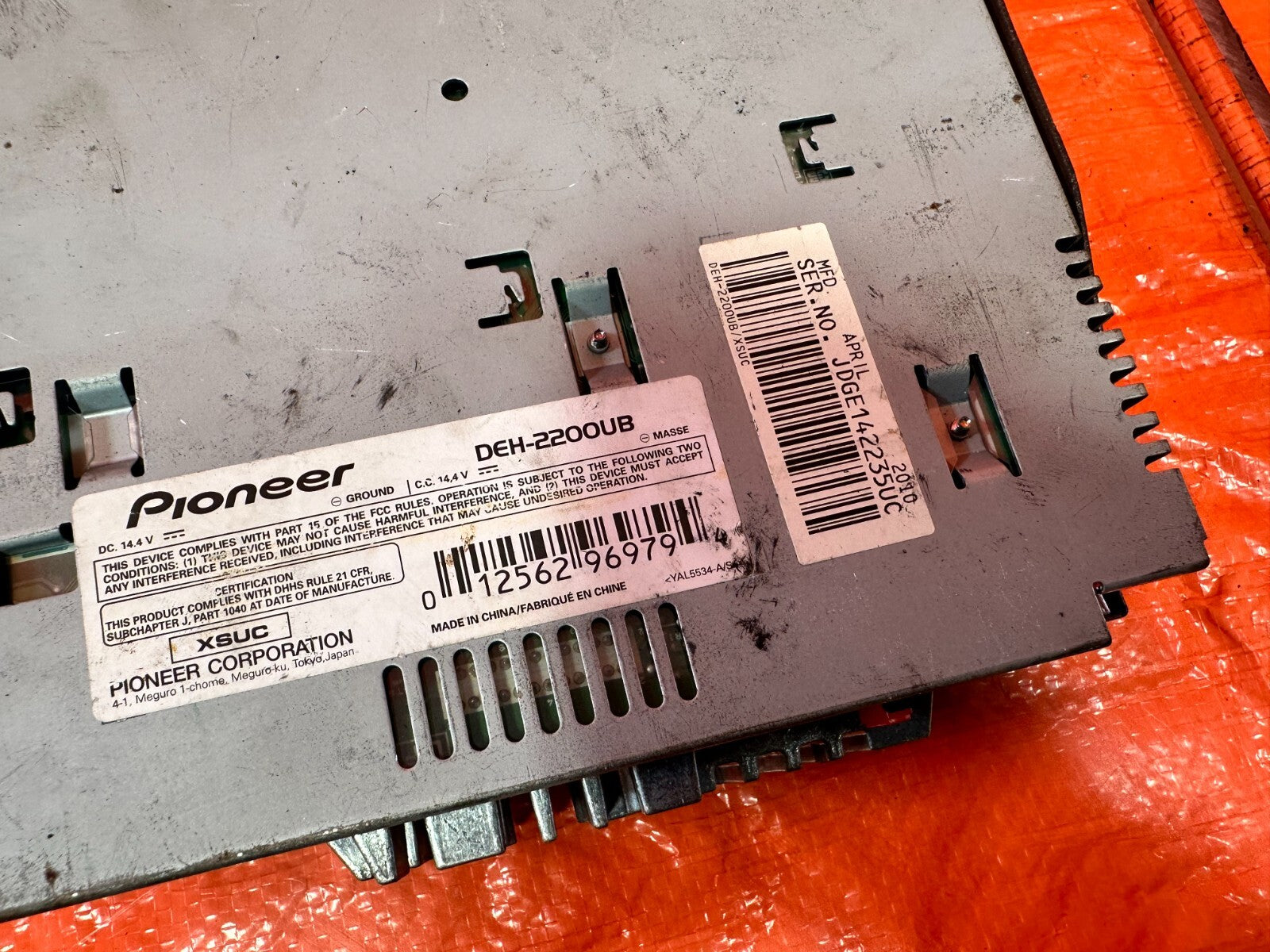 03 06 LANCER EVOLUTION VIII 8 EVO IX 9   PIONEER DEH 2200UB RADIO CD PLAYER EVO910