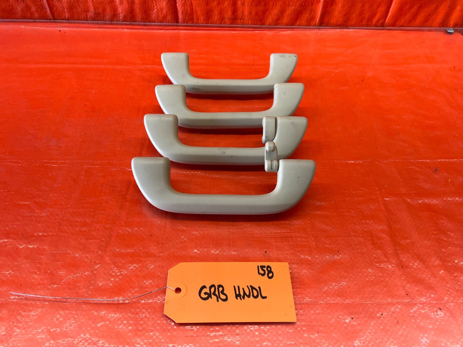09 14 ACURA TSX INTERIOR GRAB HANDLE SET LEFT RIGHT FRONT REAR   IVORY OEM #1580