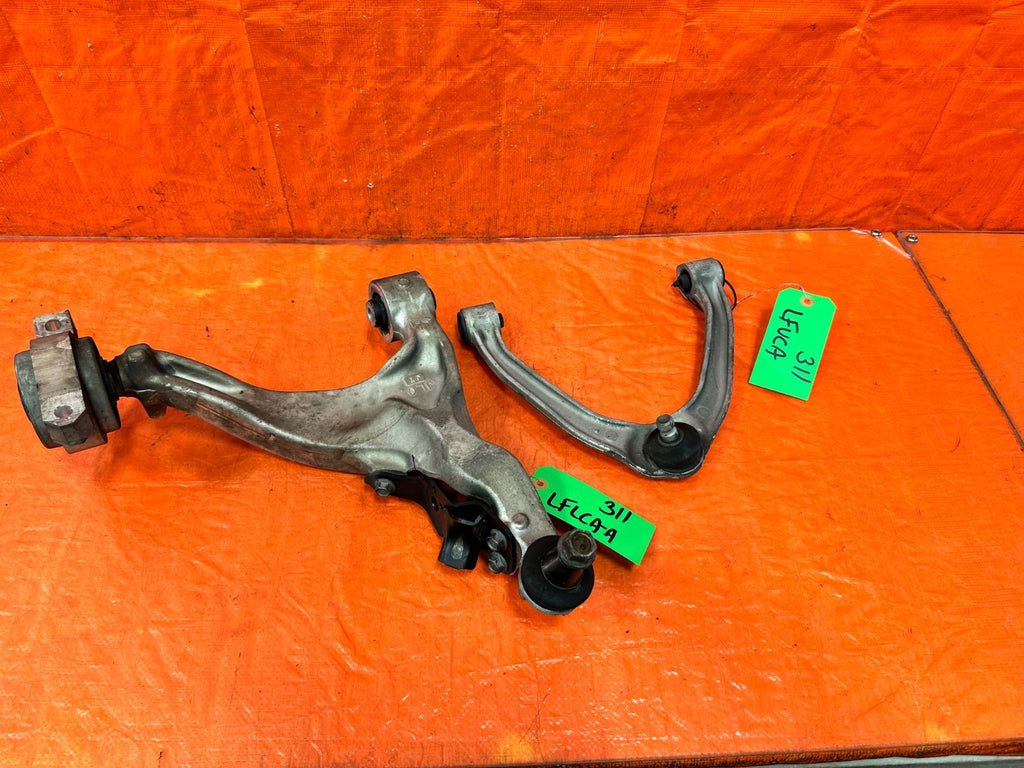 08 15 INFINITI G37 COUPE   DRIVER LEFT  FRONT UPPER & LOWER CONTROL ARM 3118