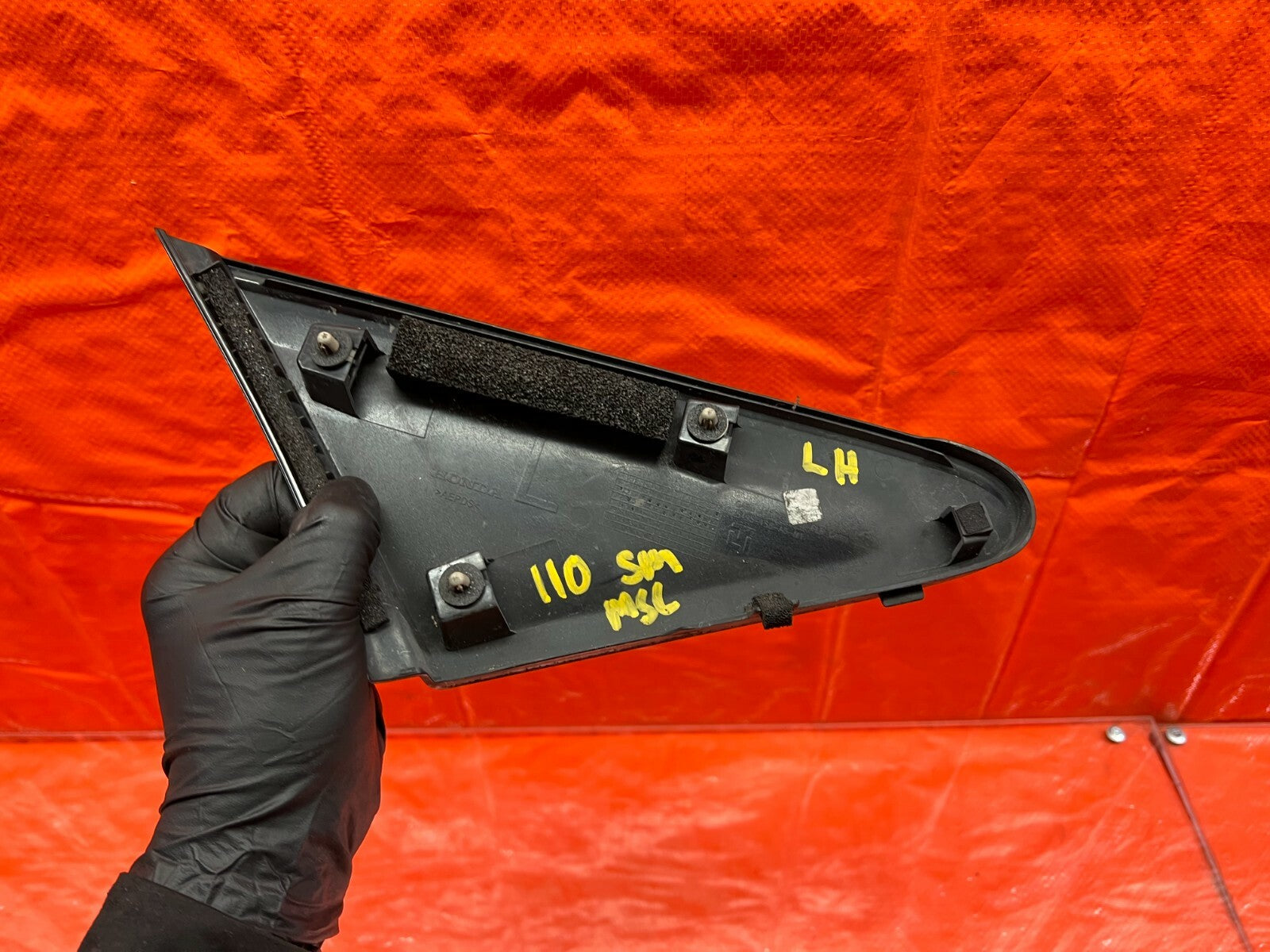 12 13 HONDA CIVIC COUPE   DRIVER LEFT EXTERIOR SIDE VIEW MIRROR TRIM   OEM #1108