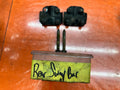 92-95 HONDA CIVIC REAR SWAY BAR BRACKETS MOUNT HOLDER CLAMPS PAIR OEM #3480