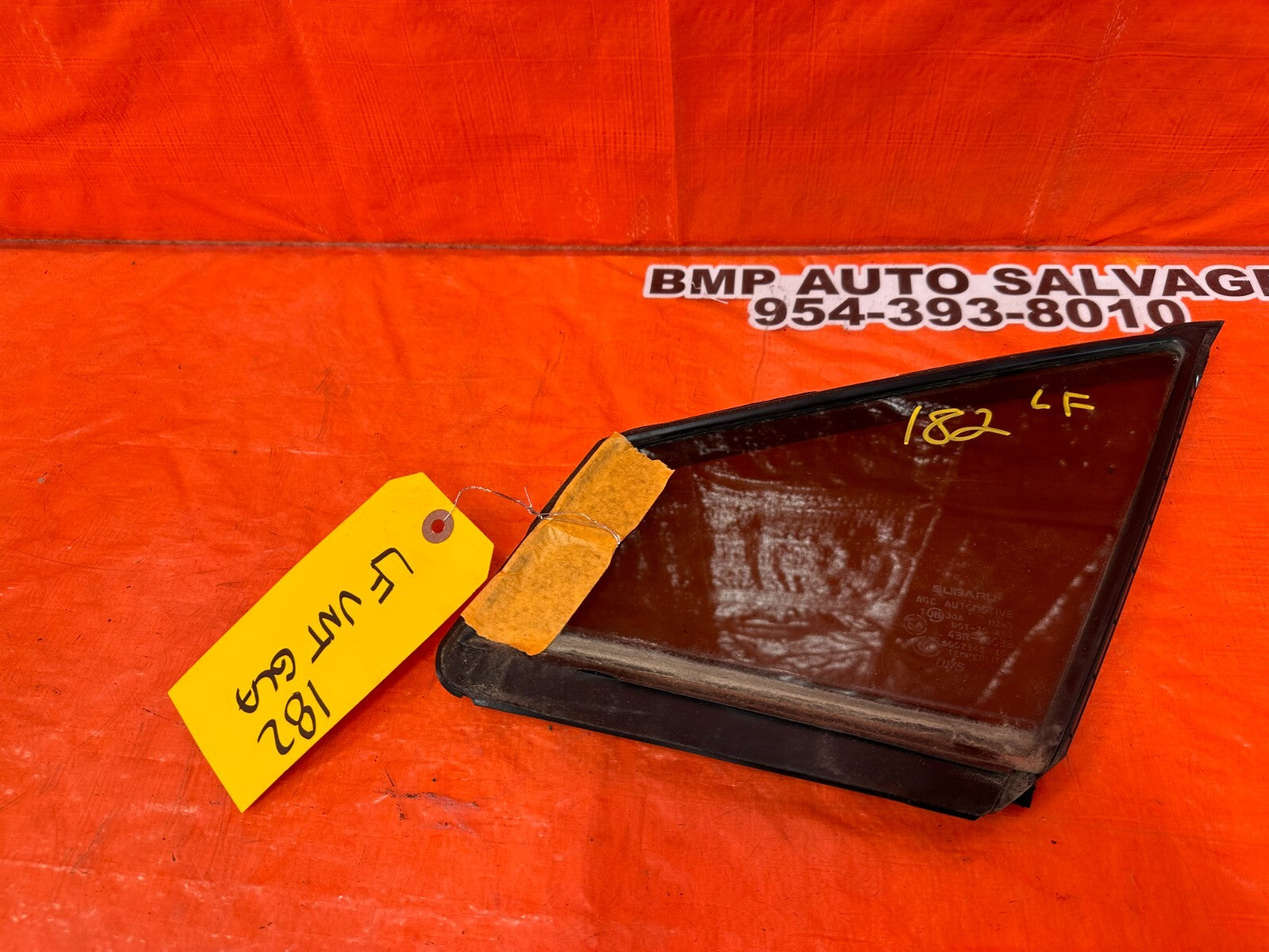 15 21 SUBARU WRX & STI DRIVER LEFT FRONT   DOOR VENT GLASS   OEM #1826