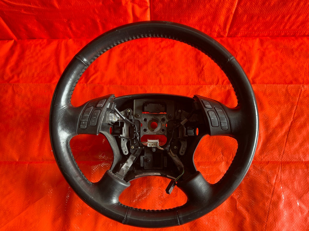 03 05 HONDA ACCORD   4D SEDAN V6 MODEL ONLY   BLACK LEATHER STEERING WHEEL   OEM0