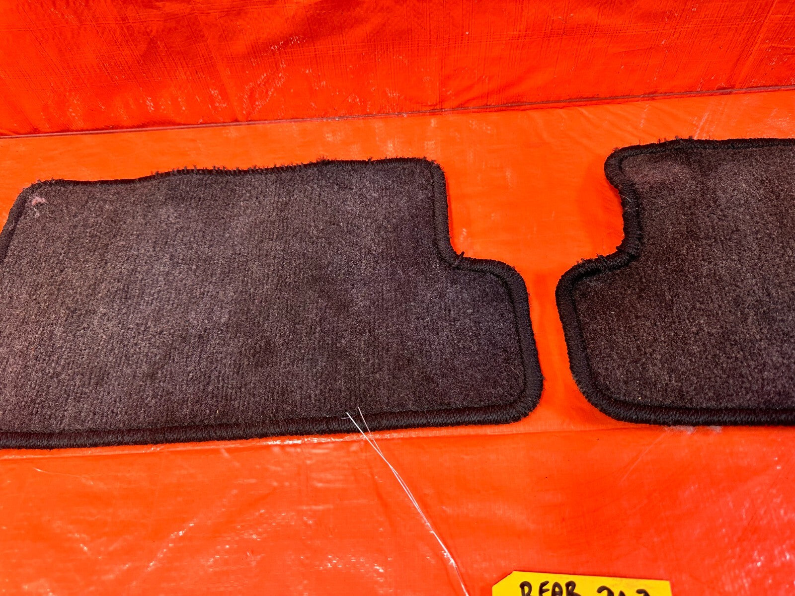 97 01 HONDA PRELUDE   LEFT AND RIGHT REAR FLOOR MAT MATS CARPET CARPETS OEM 2638