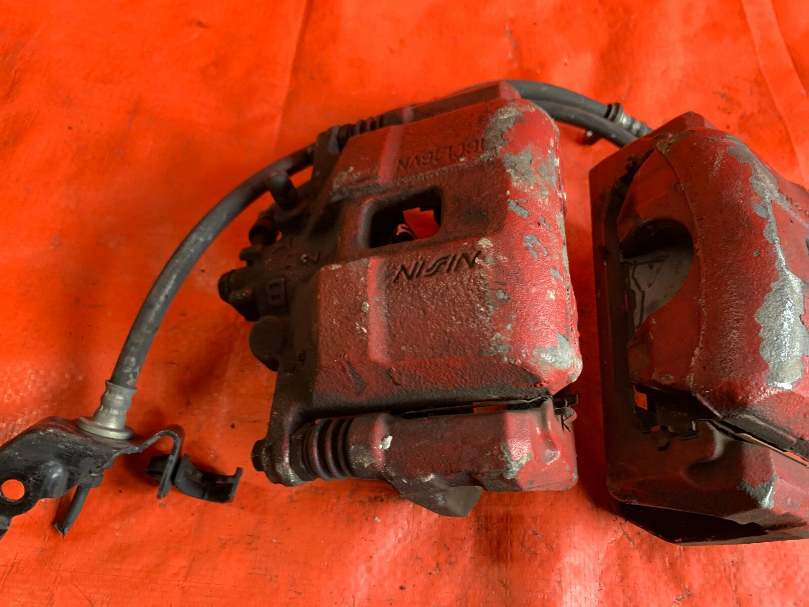 OEM 2008 08 HONDA CIVIC SI   DRIVER LEFT PASSENGER RIGHT FRONT BRAKE CALIPER SET6