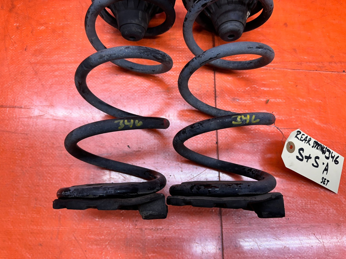 03-08 NISSAN 350Z 2D REAR SUSPENSION COIL SPRINGS PAIR LEFT RIGHT OEM #3465
