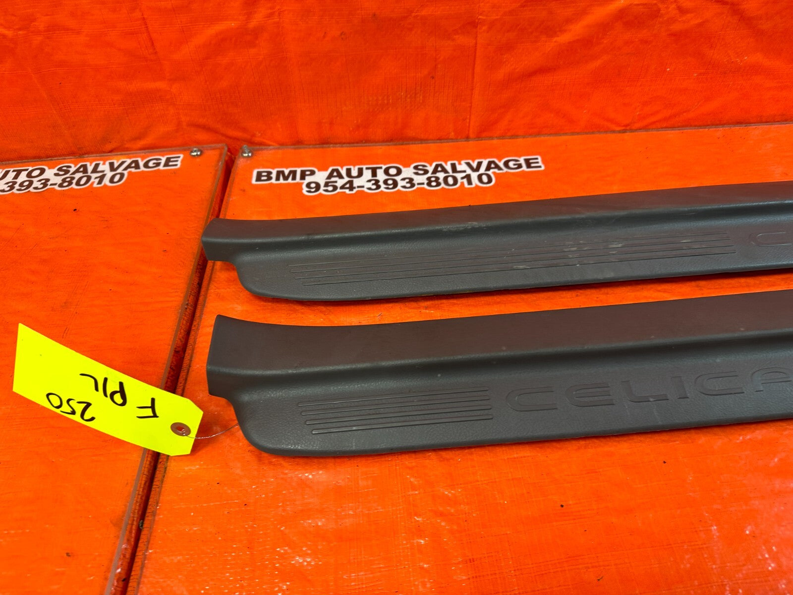 00 05 TOYOTA CELICA   DOOR SILL SCUFF PLATE FLOOR PILLAR SET LEFT RIGHT OEM #2505