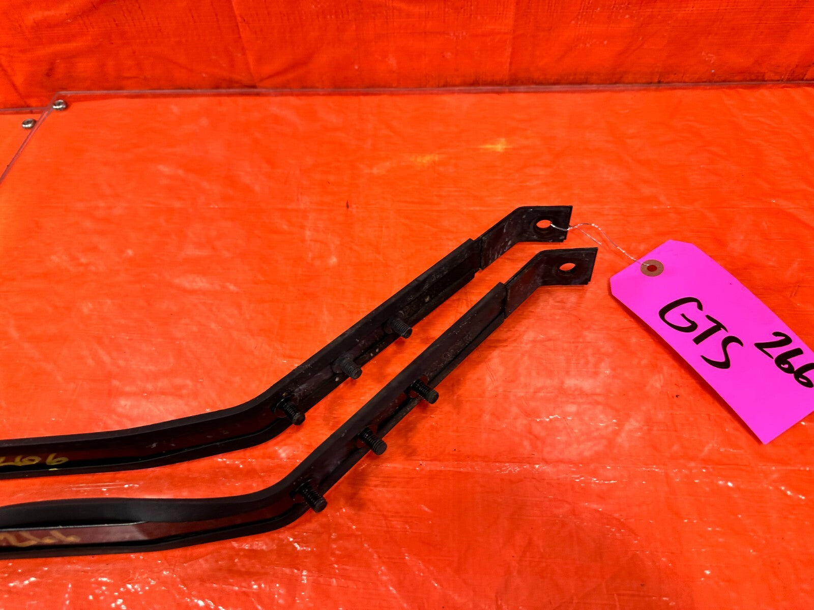 12 21 SUBARU WRX & STI  GASOLINE GAS FUEL TANK STRAP SET STRAPS SUPPORTS 2665