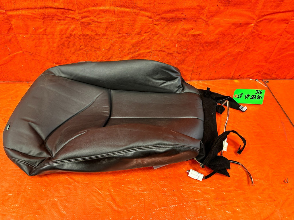 14 23 INFINITI Q50   DRIVER LEFT FRONT UPPER SEAT LEATHER WRAP SKIN   OEM 3160