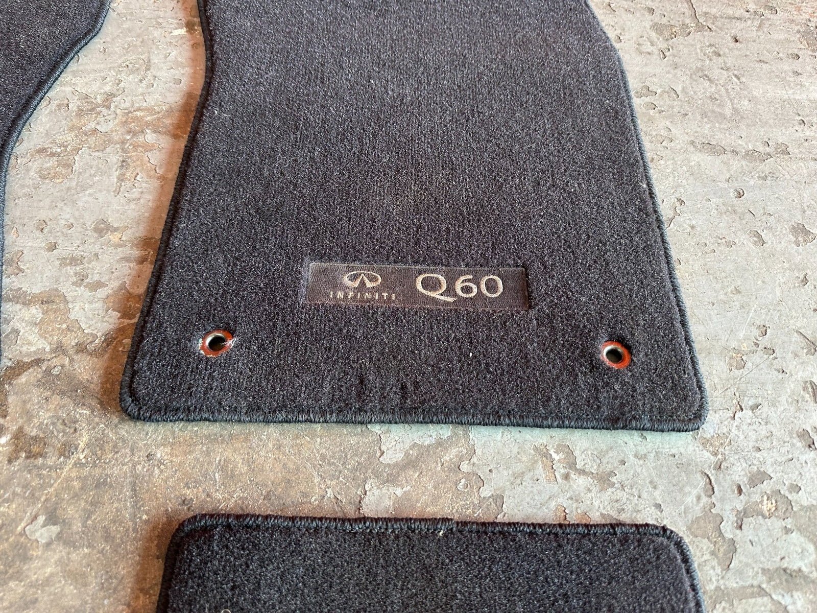 17 20 INFINITI Q60   FLOOR MAT SET   BLACK COLOR   LEFT RIGHT FRONT REAR OEM 2009