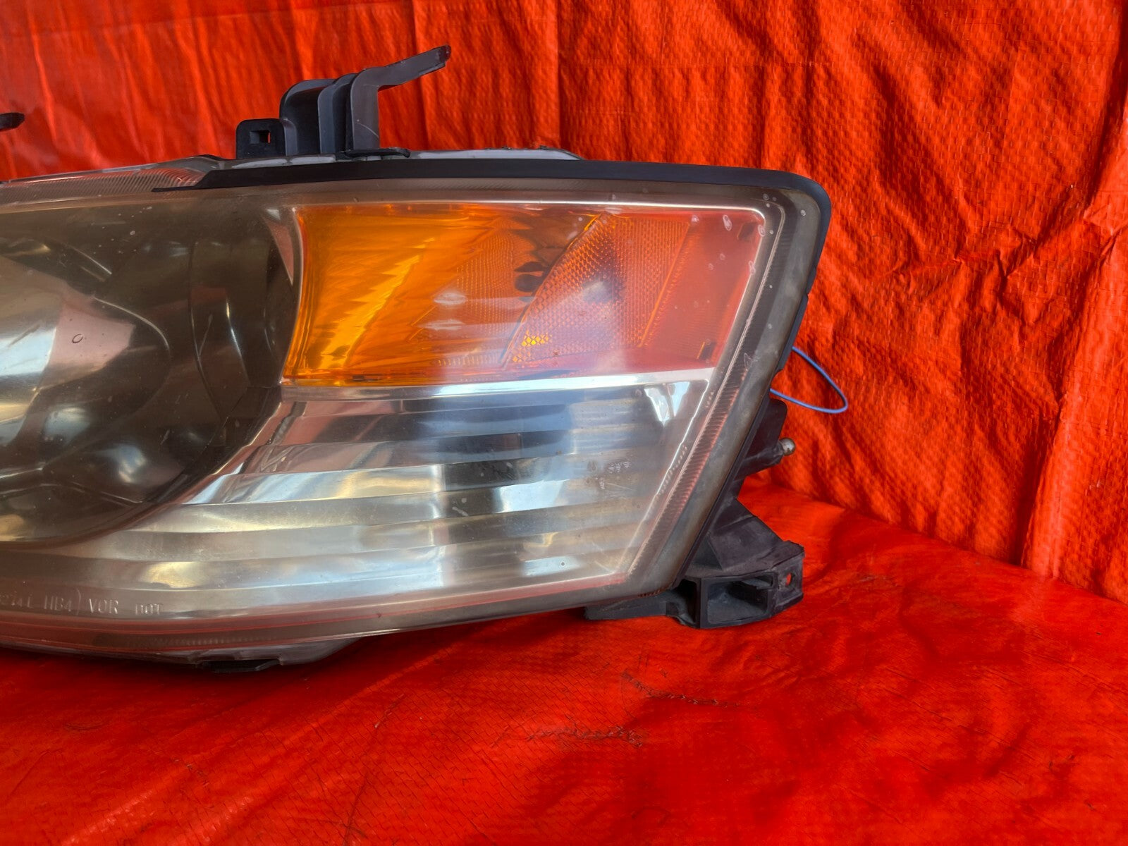 04 05 LANCER EVOLUTION EVO IX 9   SMOKED CHROME NON HID   HEADLIGHT HEADLAMP OEM6