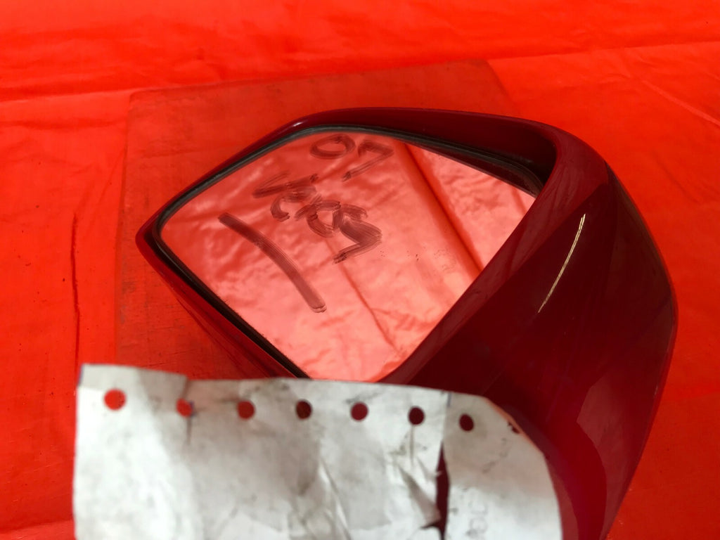 OEM 2007 07 NISSAN VERSA DRIVER LEFT SIDE VIEW MIRROR   RED   3 WIRE MODEL6