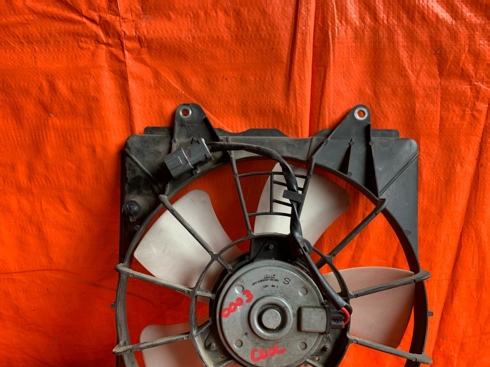 OEM 2007 07 HONDA CIVIC SI COUPE   RADIATOR COOLING FAN LEFT SIDE 5 BLADE MODEL4