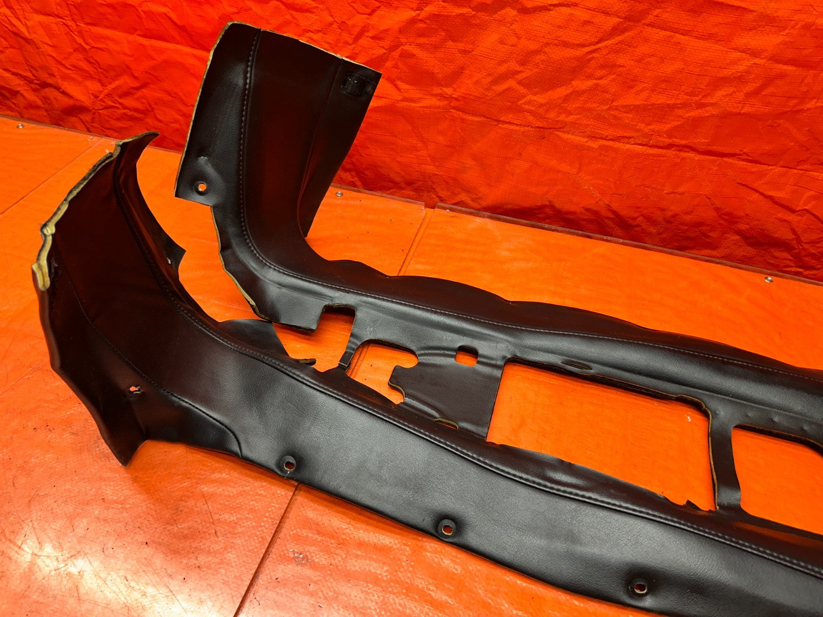 00 03 HONDA S2000 AP1 2.0L BLACK LEATHER CENTER CONSOLE TUNNEL TRIM COVER OEM #314