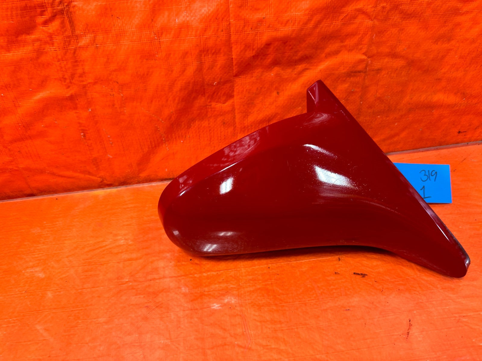 96 00 HONDA CIVIC COUPE   RIGHT   SIDE VIEW MIRROR   NON POWER   RED OEM #3195