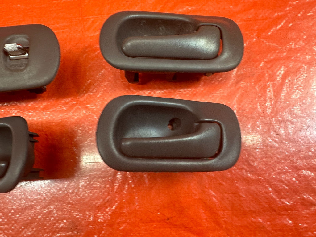 96 00 HONDA CIVIC SEDAN INTERIOR DOOR HANDLE SET LEFT RIGHT FRONT REAR GRAY OEM9