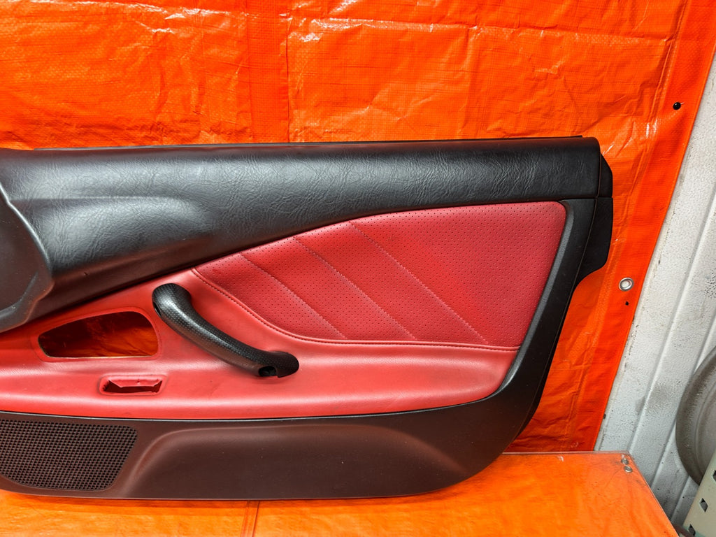 00 03 HONDA S2000 AP1 2.0L BLACK RED INTERIOR DOOR PANELS CARDS LEFT RIGHT #3379