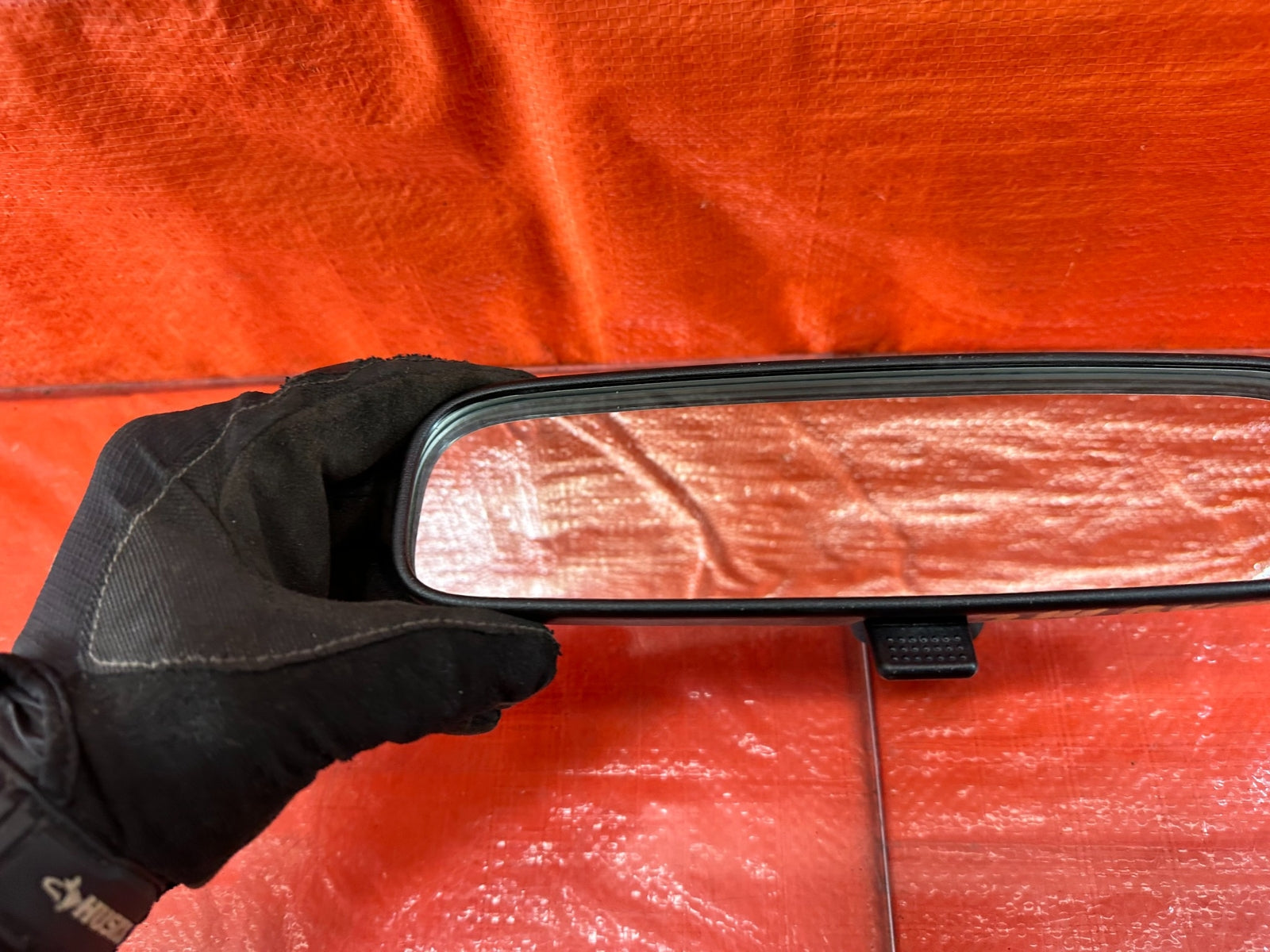 08 15 LANCER EVOLUTION EVO X 10 REAR VIEW MIRROR NON AUTO DIM NON COMPASS #2147