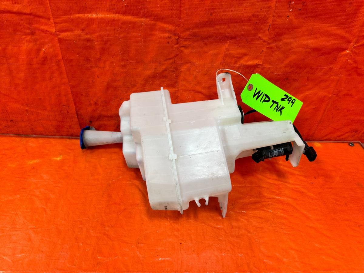 13-16 HYUNDAI GENESIS COUPE WINDSHIELD WIPER FLUID RESERVOIR TANK W/ MOTORS #3020