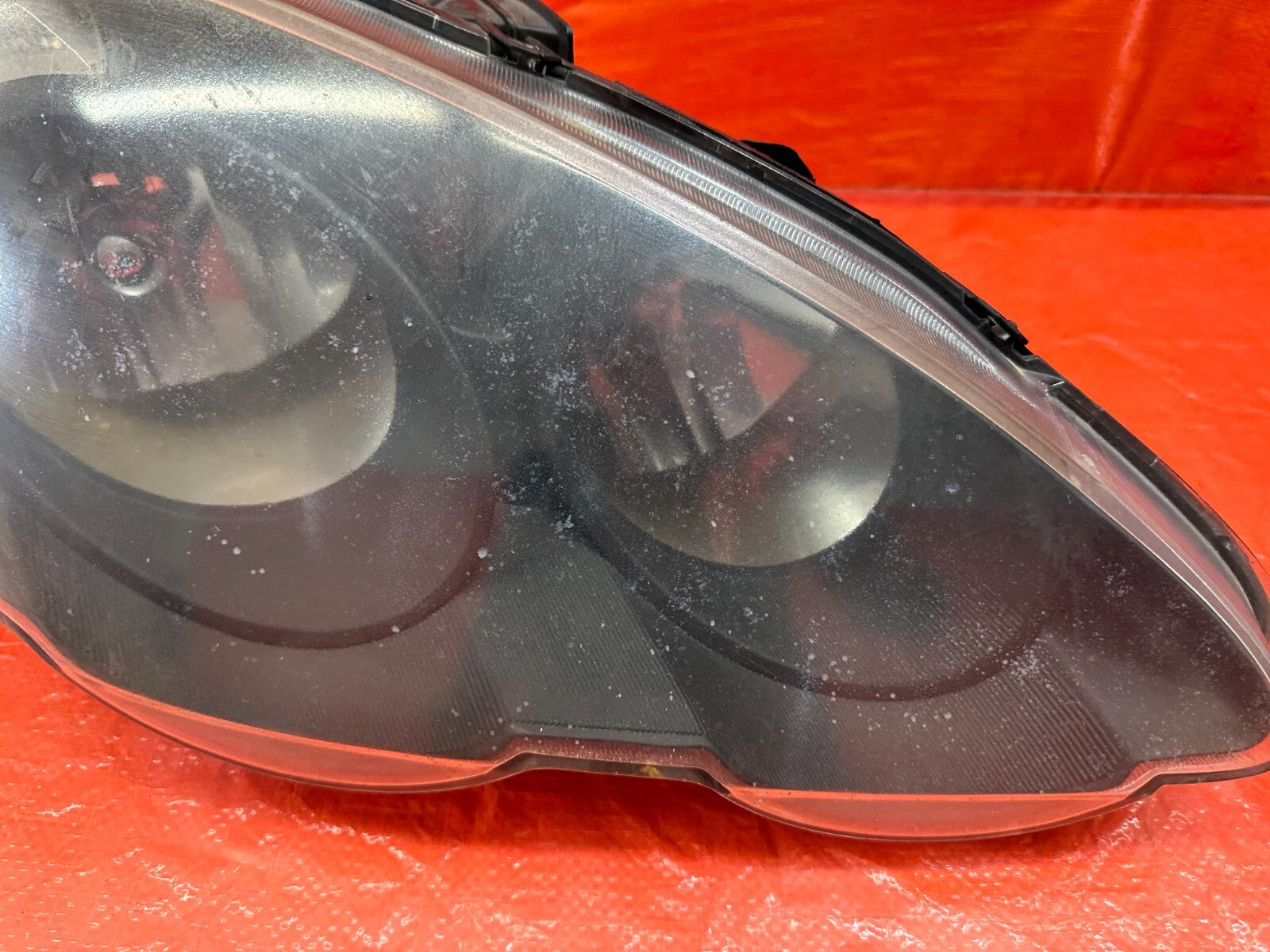 02 04 ACURA RSX   AFTERMARKET BRAND BLACK HOUSING HEADLIGHTS   LEFT & RIGHT #18312