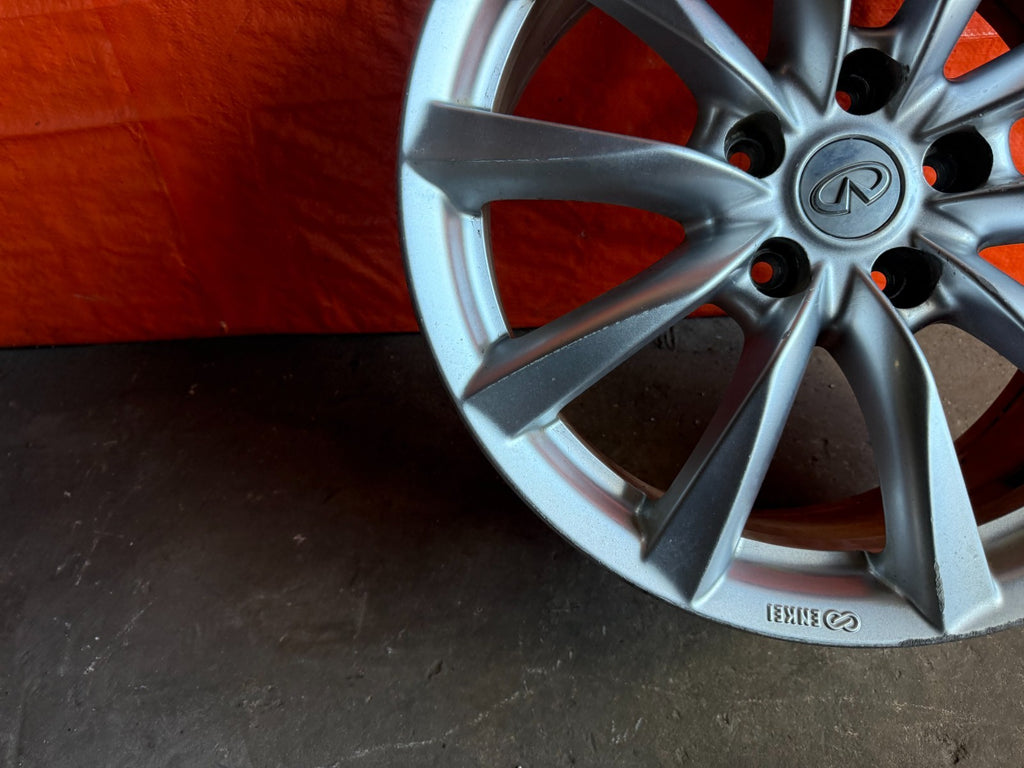 08 15 INFINITI G37 Q60   10 SPOKE   18 INCH   FRONT WHEEL RIM   OEM #310 16